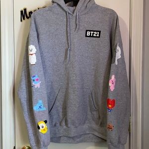BTS BT21 hooded sweatshirt